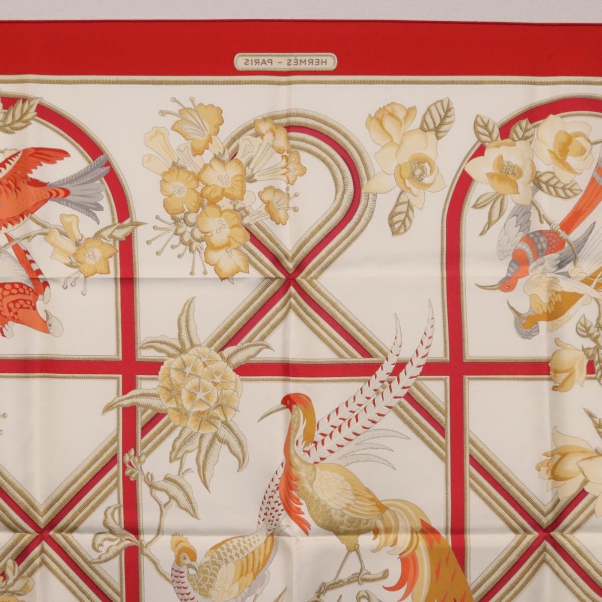 Hermes Carré 90 Silk Multicolor Red Silk Scarve & Shawl Accessory (Pre-Owned)