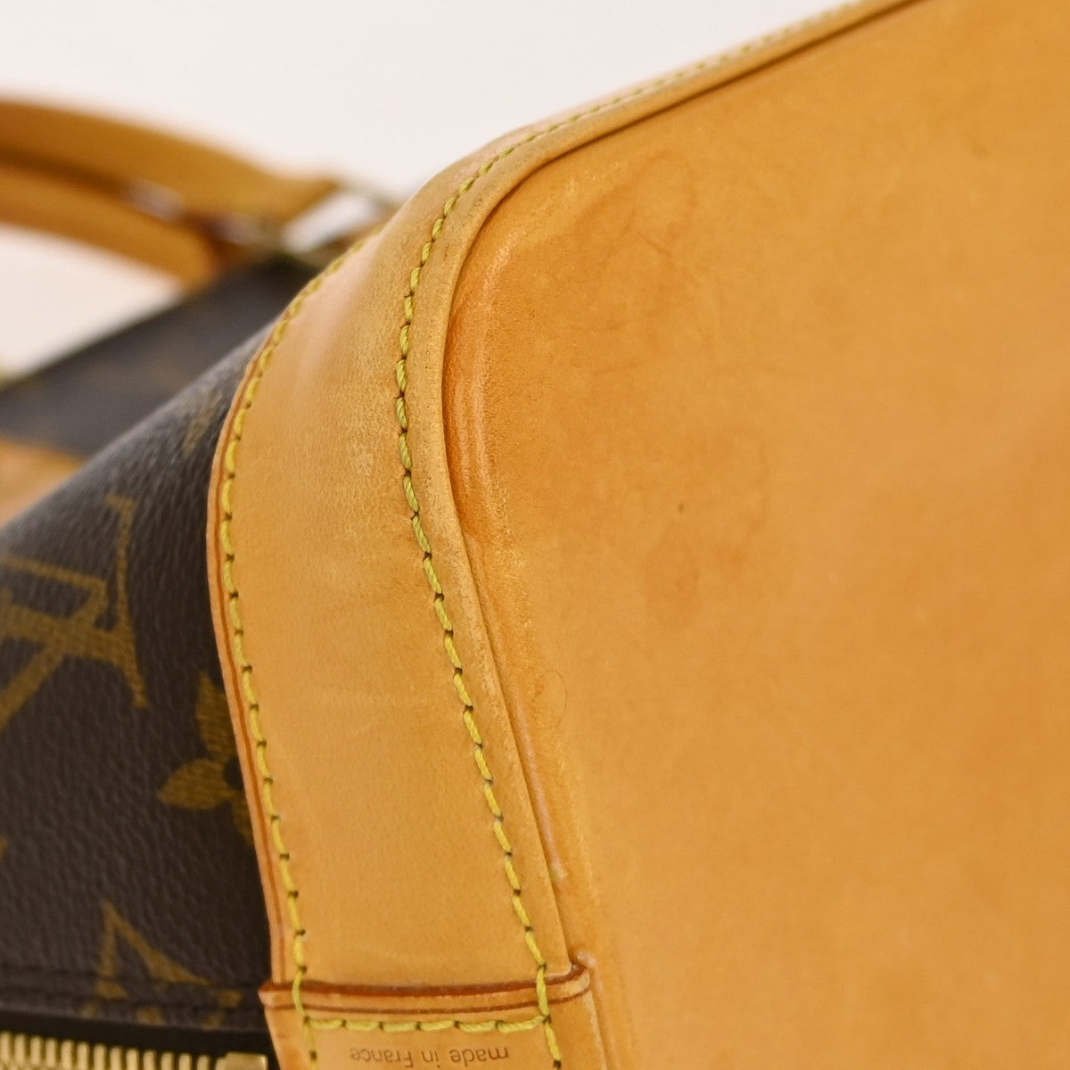 Louis Vuitton Alma Handbag Monogram Canvas Brown Canvas Handbag (Pre-Owned)