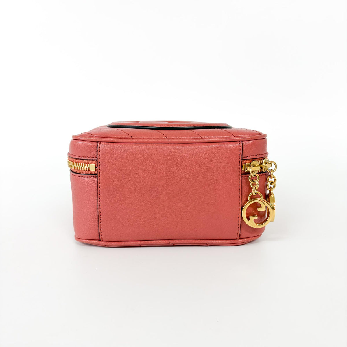 Gucci Blondie Nm Top Handle Leather Pink Leather Handbag (Pre-Owned)
