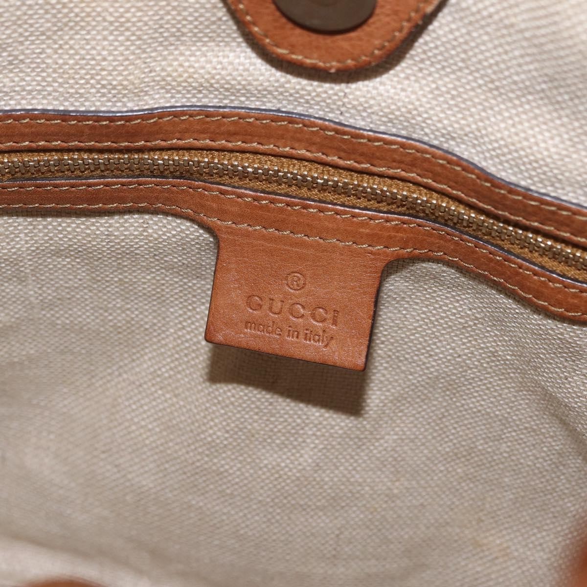 Gucci Marrakech Hobo Leather Brown Leather Shoulder Bag Bag (Pre-Owned)