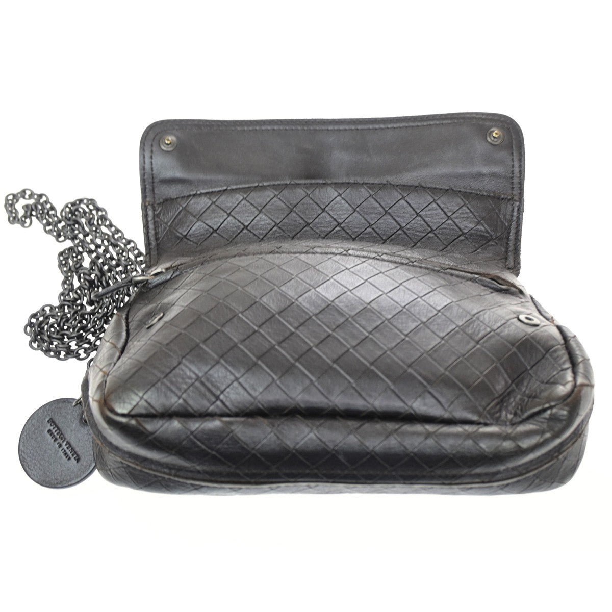Bottega Veneta Expandable Chain Crossbody Leather Brown Leather Shoulder Bag Bag (Pre-Owned)