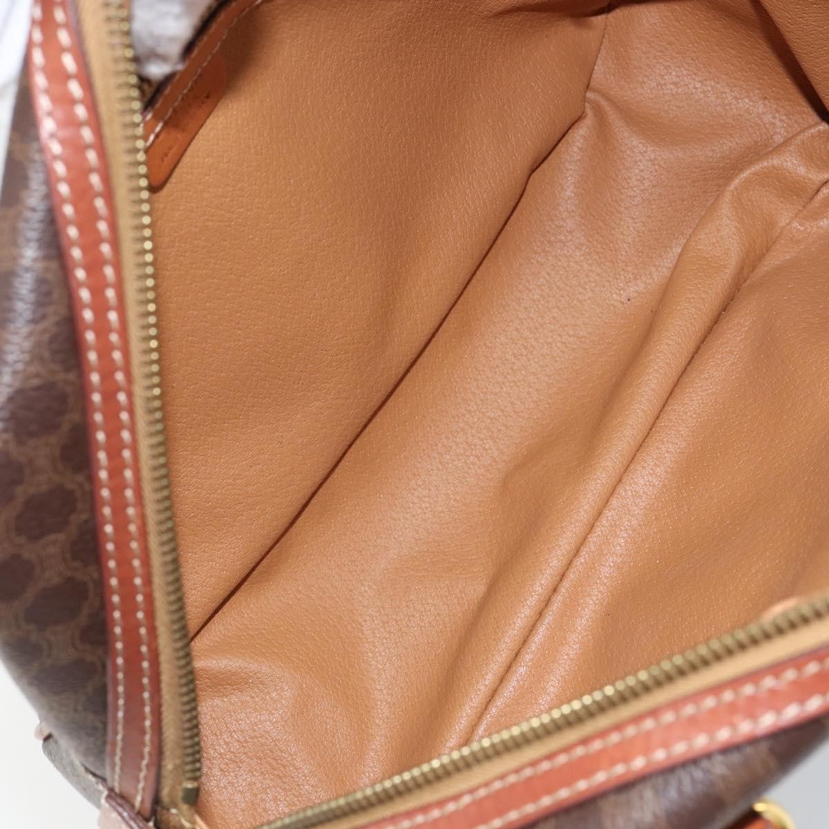 Celine Macadam Macadam With Leather Brown Canvas Handbag (Pre-Owned)
