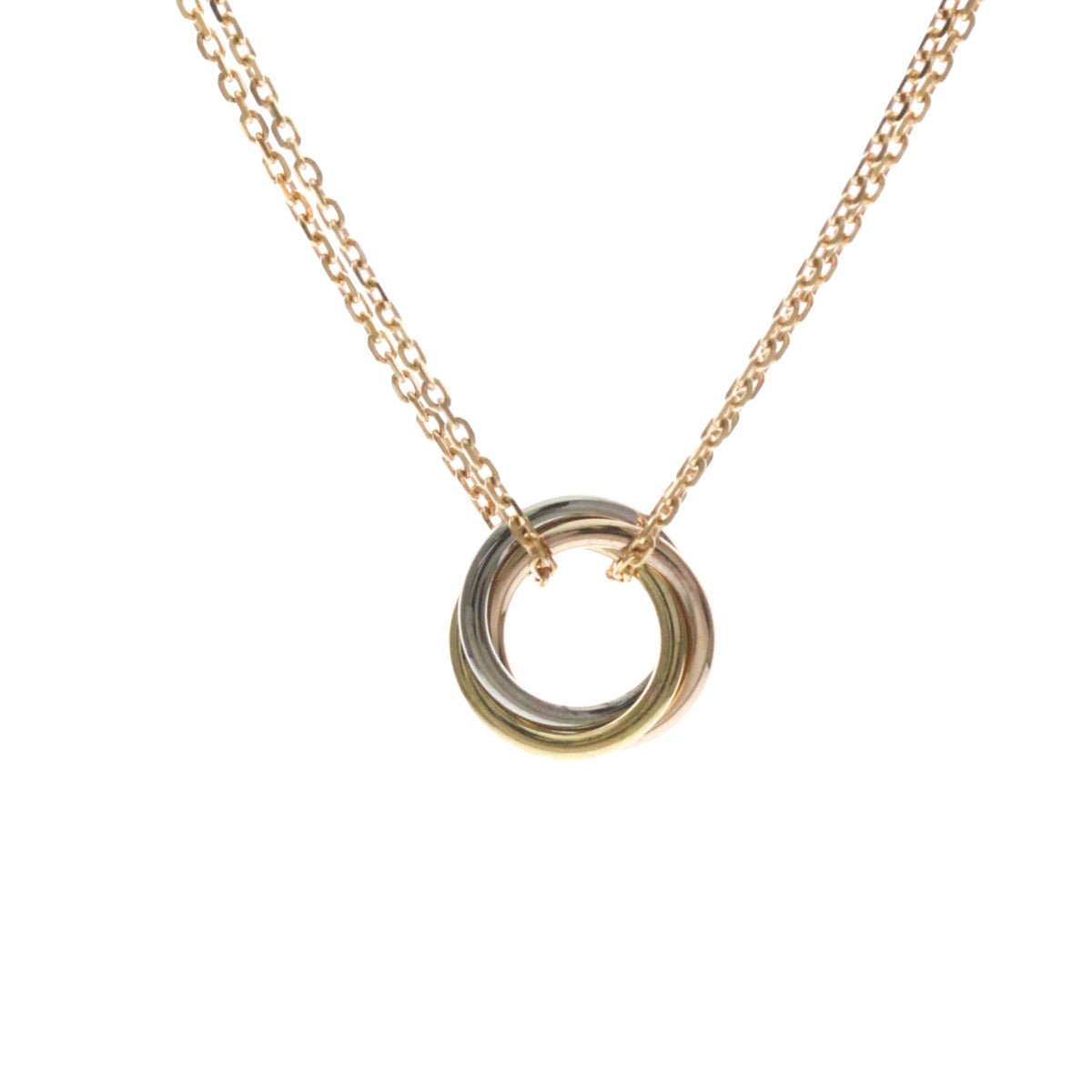 Cartier Trinity Choker 18K Tricolor Gold Gold Gold Necklace Jewelry (Pre-Owned)