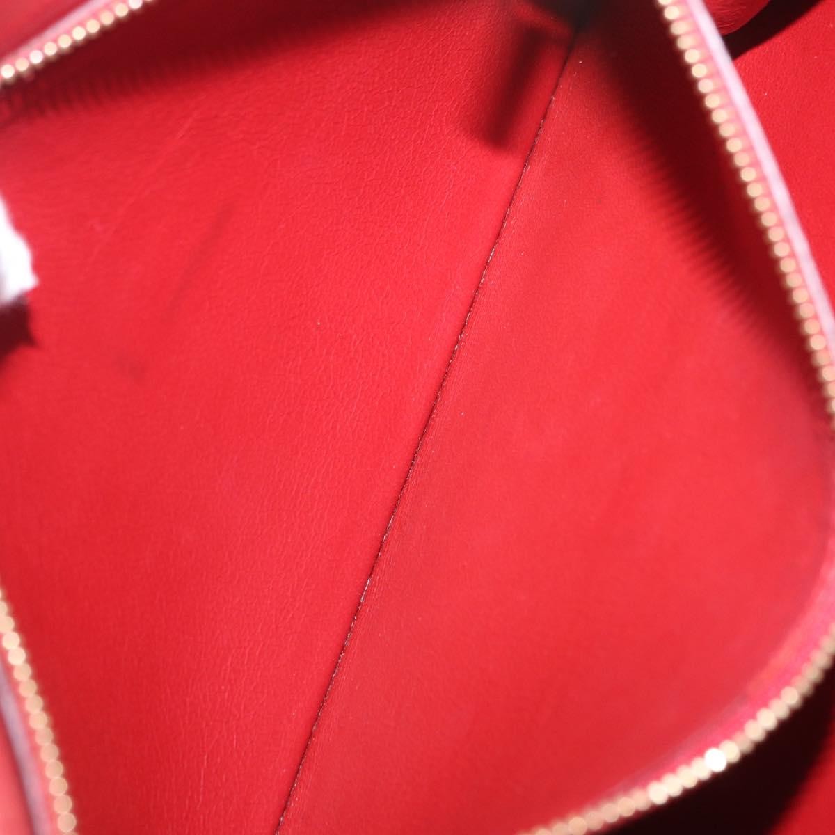 Salvatore Ferragamo Aileen Leather Burgundy Leather Shoulder Bag Bag (Pre-Owned)