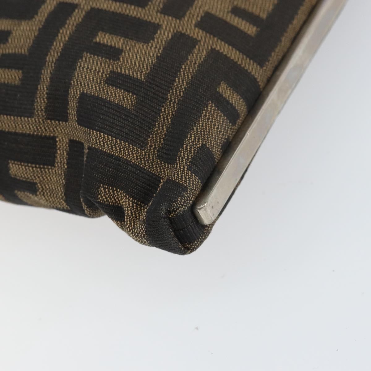 Fendi Vintage Shoulderbag Canvas Brown Canvas Shoulder Bag Bag (Pre-Owned)