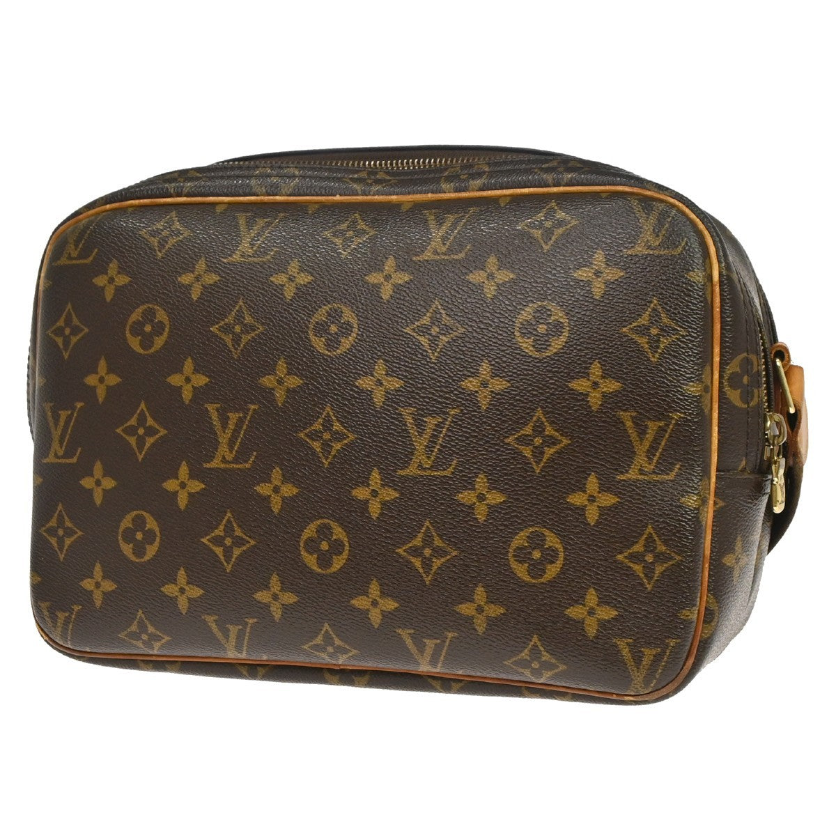 Louis Vuitton Reporter Monogram Canvas Brown Canvas Shoulder Bag Bag (Pre-Owned)