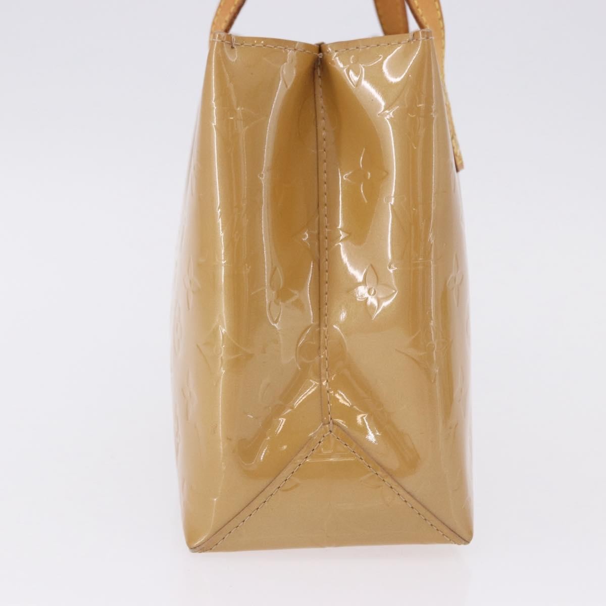 Louis Vuitton Reade Monogram Vernis Beige Patent_Leather Handbag (Pre-Owned)