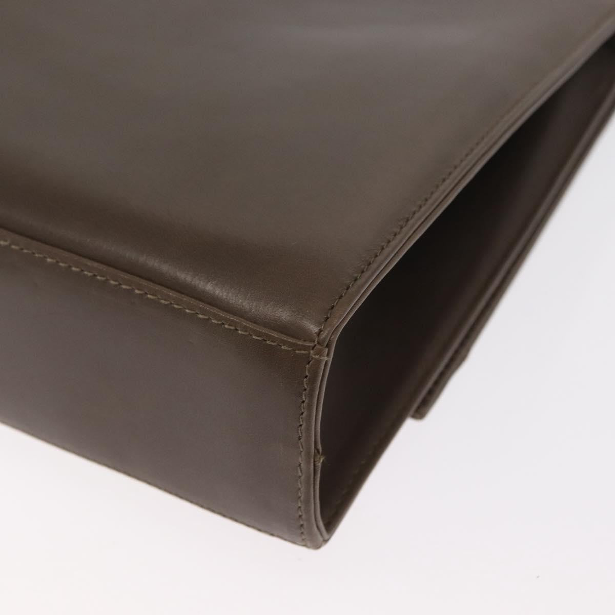 Salvatore Ferragamo Vara Leather Brown Leather Shoulder Bag Bag (Pre-Owned)