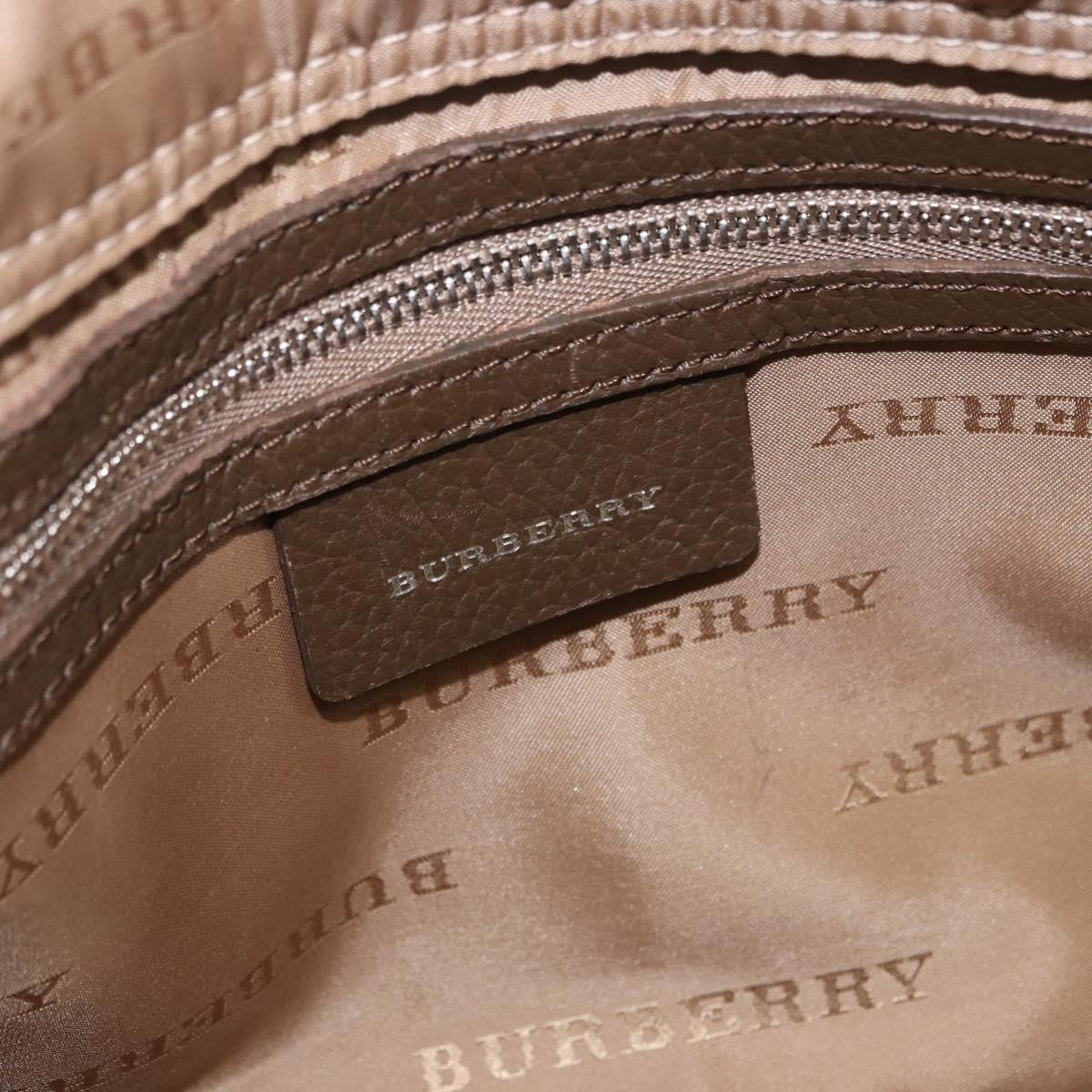 Burberry Nova Check Canvas Brown Canvas Handbag (Pre-Owned)