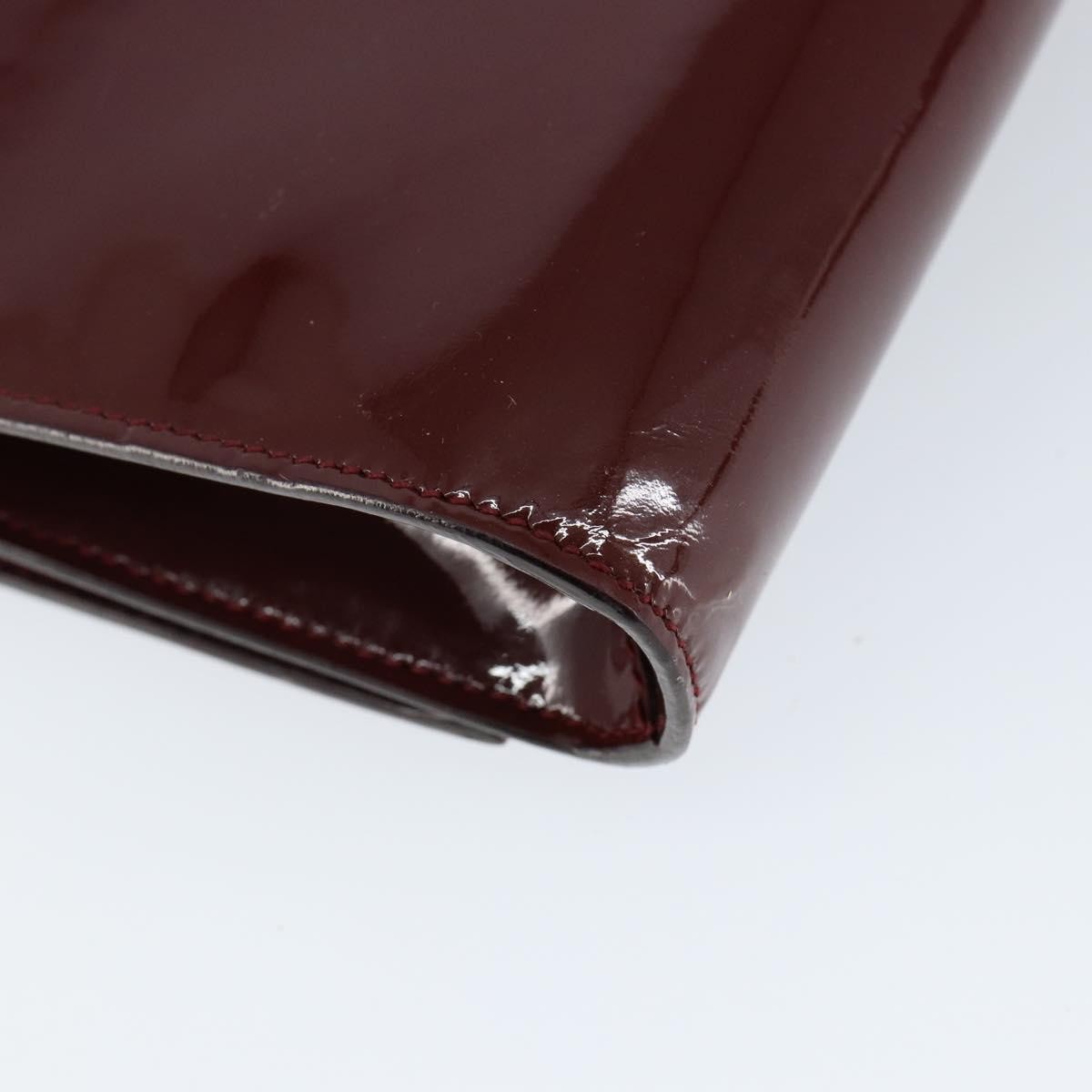 Salvatore Ferragamo Vala Chain Patent Leather Red Patent_Leather Shoulder Bag Bag (Pre-Owned)