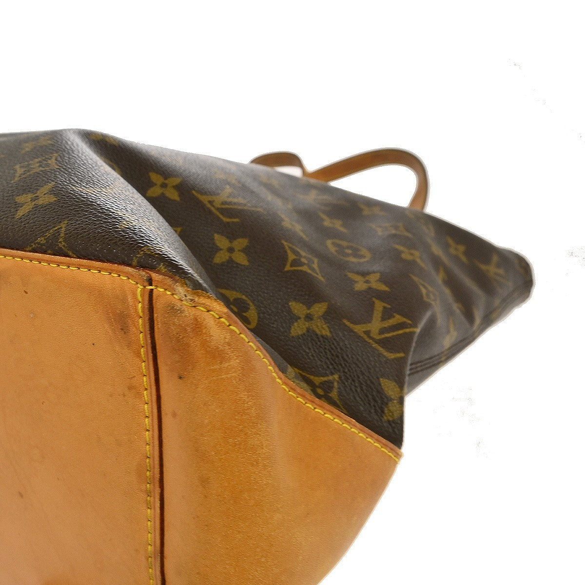 Louis Vuitton Cabas Mezzo Monogram Canvas Brown Canvas Shoulder Bag Bag (Pre-Owned)