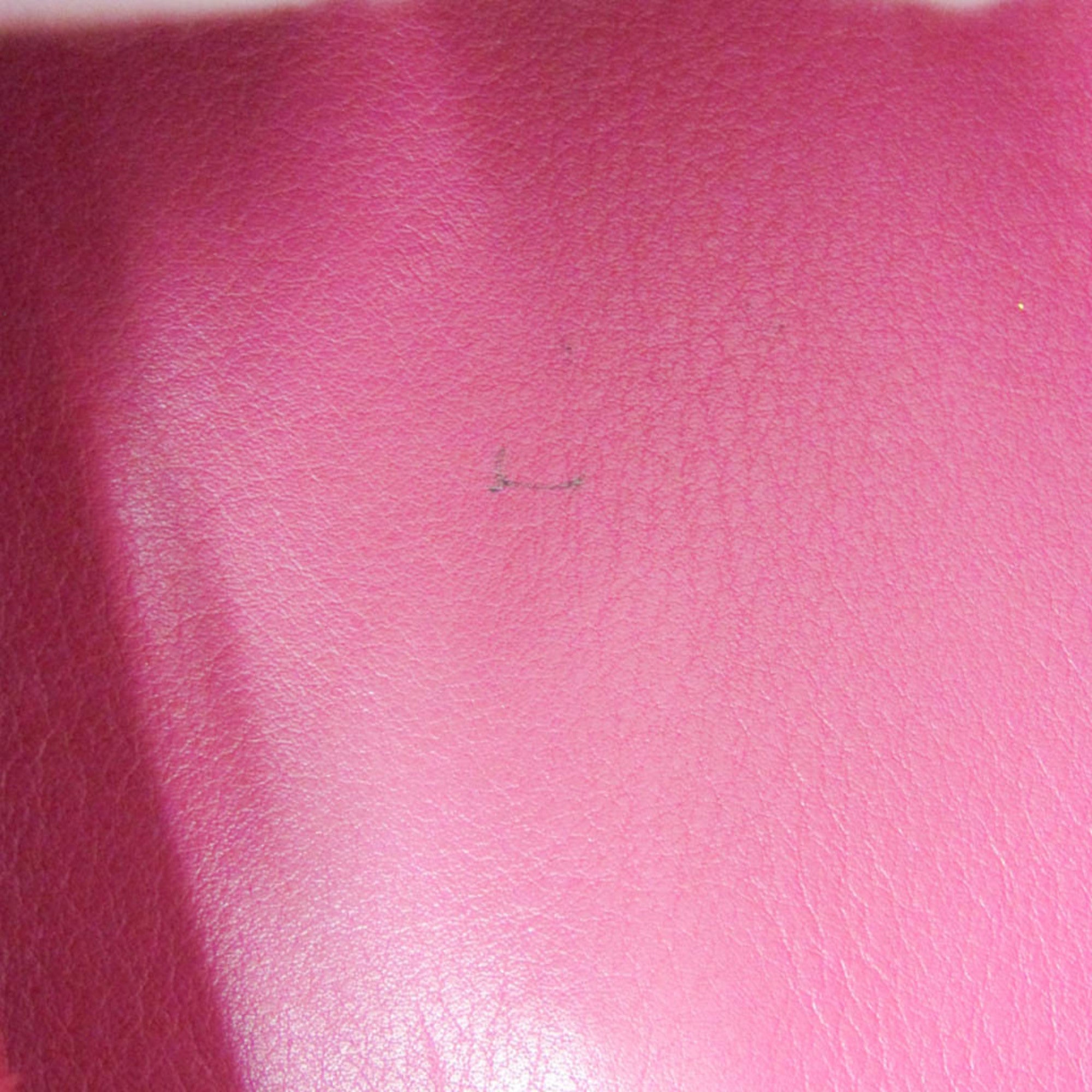 Saint Laurent Classic Y Cabas Leather Pink Leather Handbag (Pre-Owned)