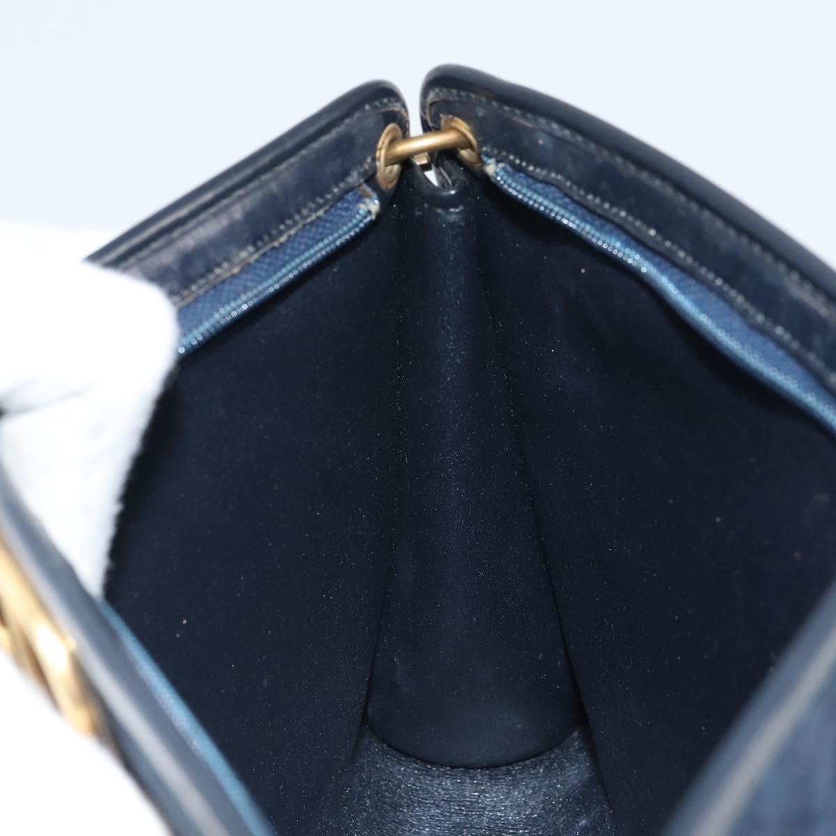 Christian Dior Vintage Cd Trotter Canvas Navy Canvas Shoulder Bag Bag (Pre-Owned)