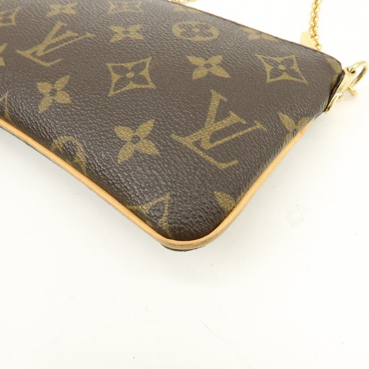 Louis Vuitton Milla Pochette Monogram Canvas Brown Canvas Clutche & Pouche Bag (Pre-Owned)
