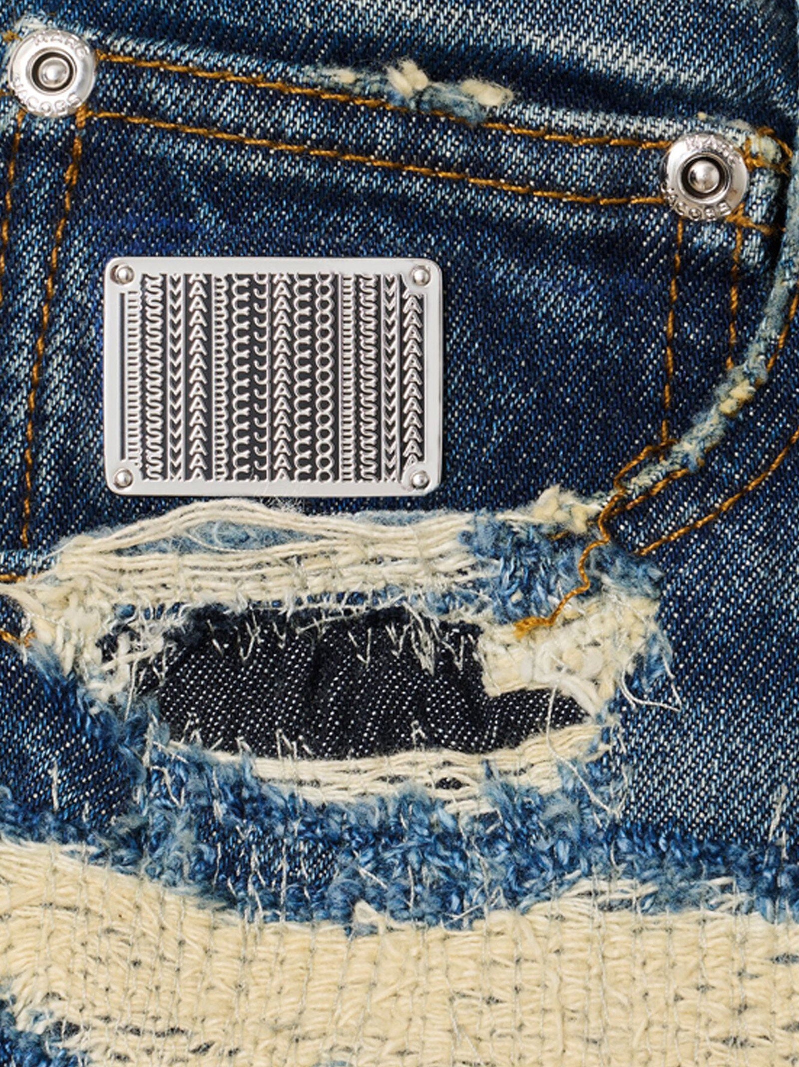 Marc Jacobs Women's The Rip And Repair Straight Jean Jeans