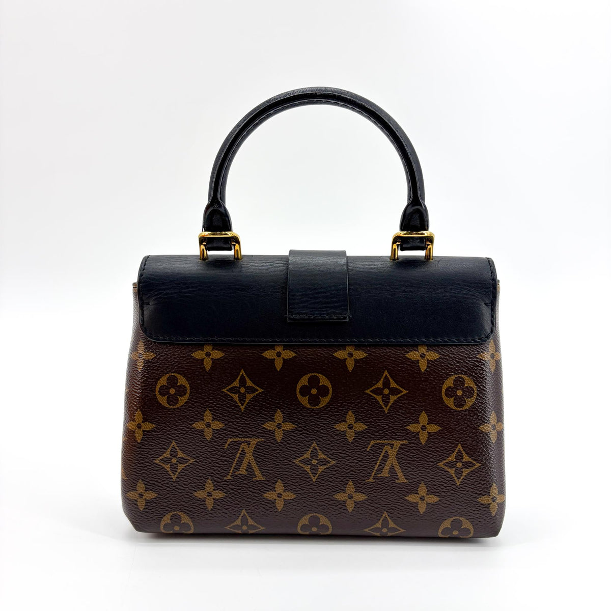 Louis Vuitton Locky Monogram Canvas With Leather Black Canvas Handbag (Pre-Owned)