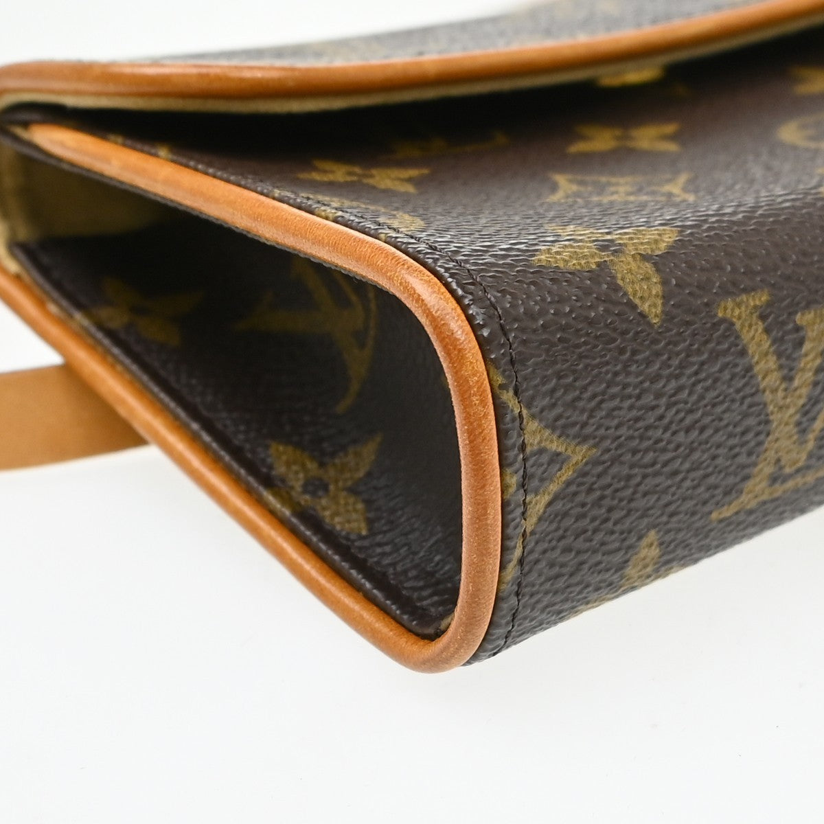 Louis Vuitton Florentine Waist Monogram Canvas Brown Canvas Clutche & Pouche Bag (Pre-Owned)
