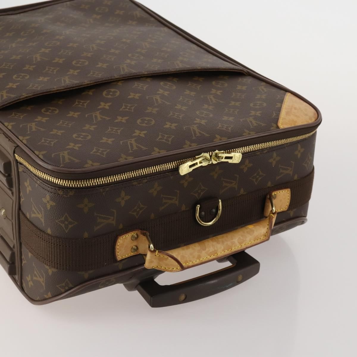 Louis Vuitton Pegase Luggage Monogram Canvas Brown Canvas Travel Bag Bag (Pre-Owned)