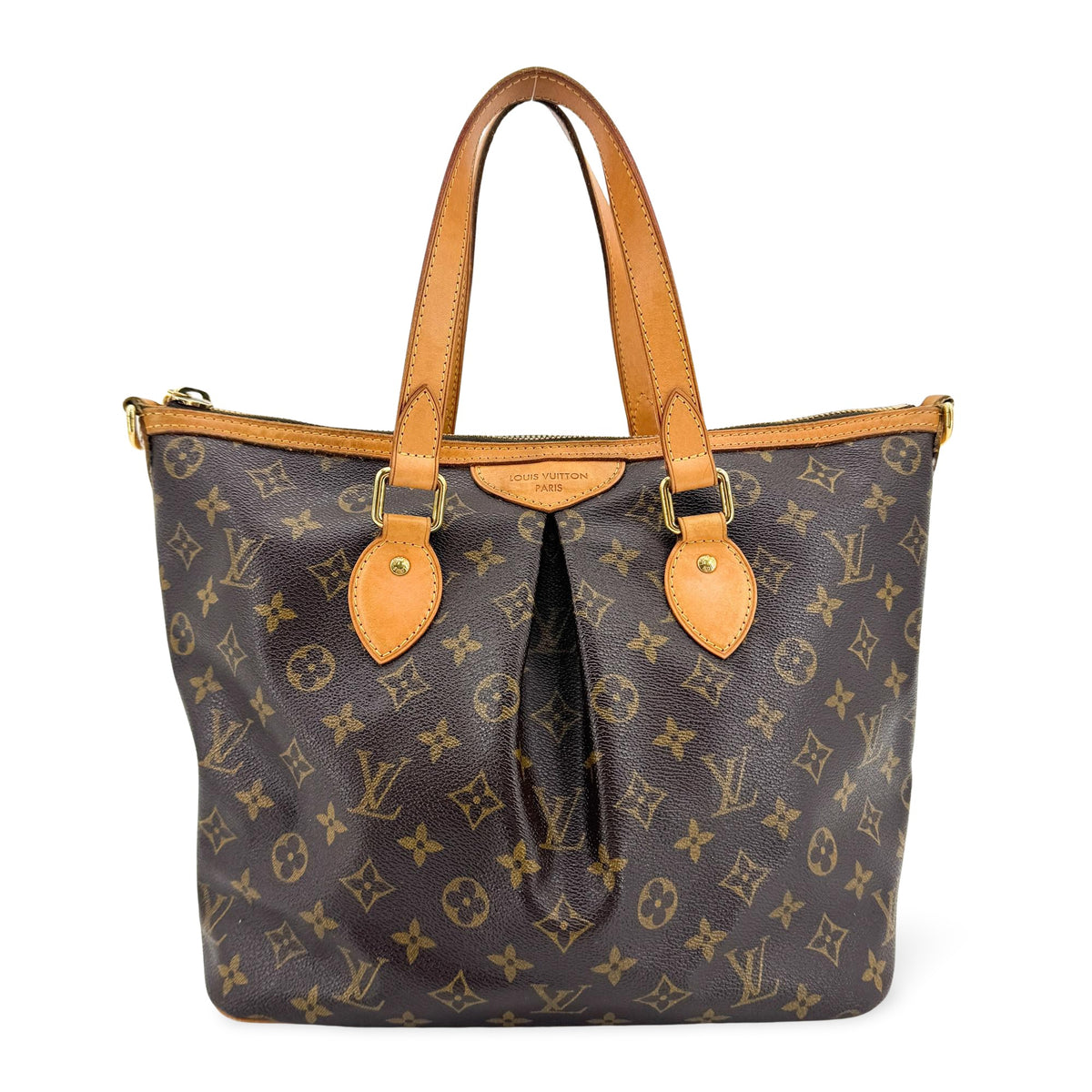 Louis Vuitton Palermo Monogram Canvas Brown Canvas Tote Bag Bag (Pre-Owned)