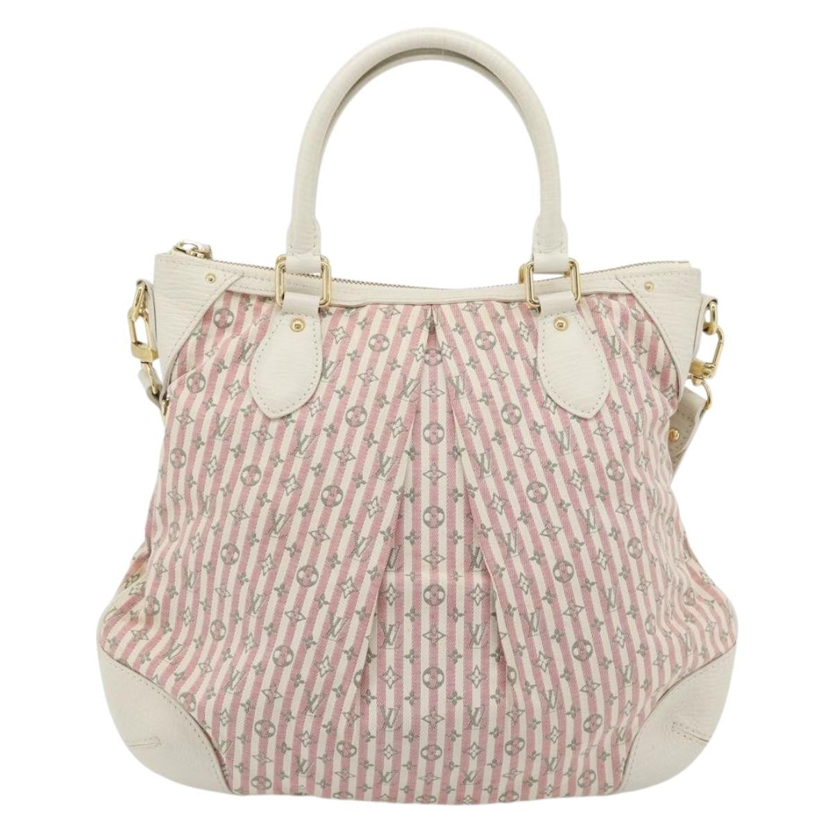 Louis Vuitton Marina Mini Lin Croisette Pink Canvas Handbag (Pre-Owned)