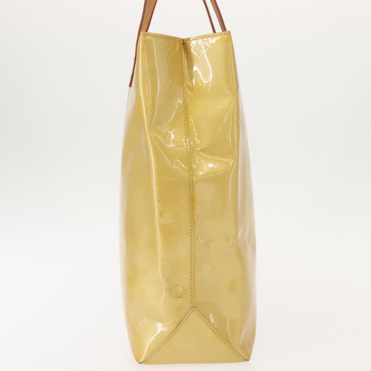 Louis Vuitton Reade Monogram Vernis Beige Patent_Leather Handbag (Pre-Owned)