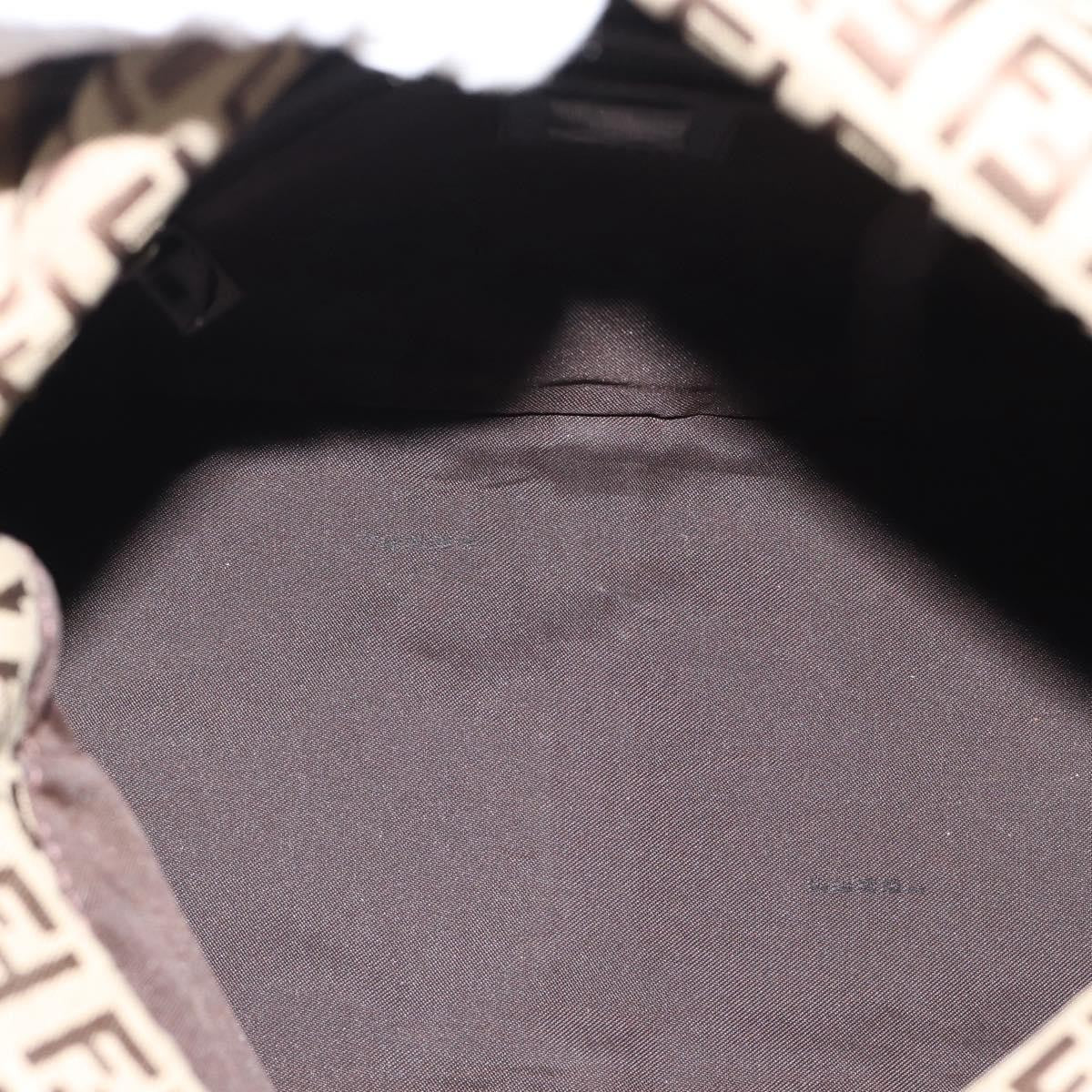 Fendi Mamma Baguette Canvas Beige Canvas Handbag (Pre-Owned)