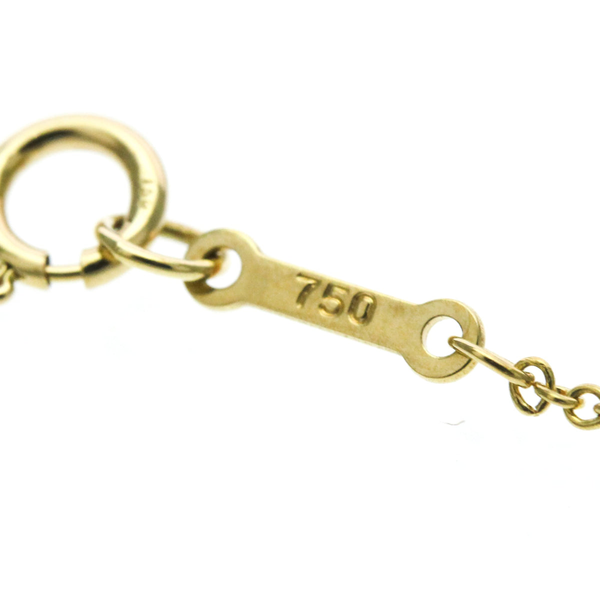 Tiffany & Co. Elsa Peretti Teardrop Pendant 18K Yellow Gold Gold Yellow_Gold Necklace Jewelry (Pre-Owned)