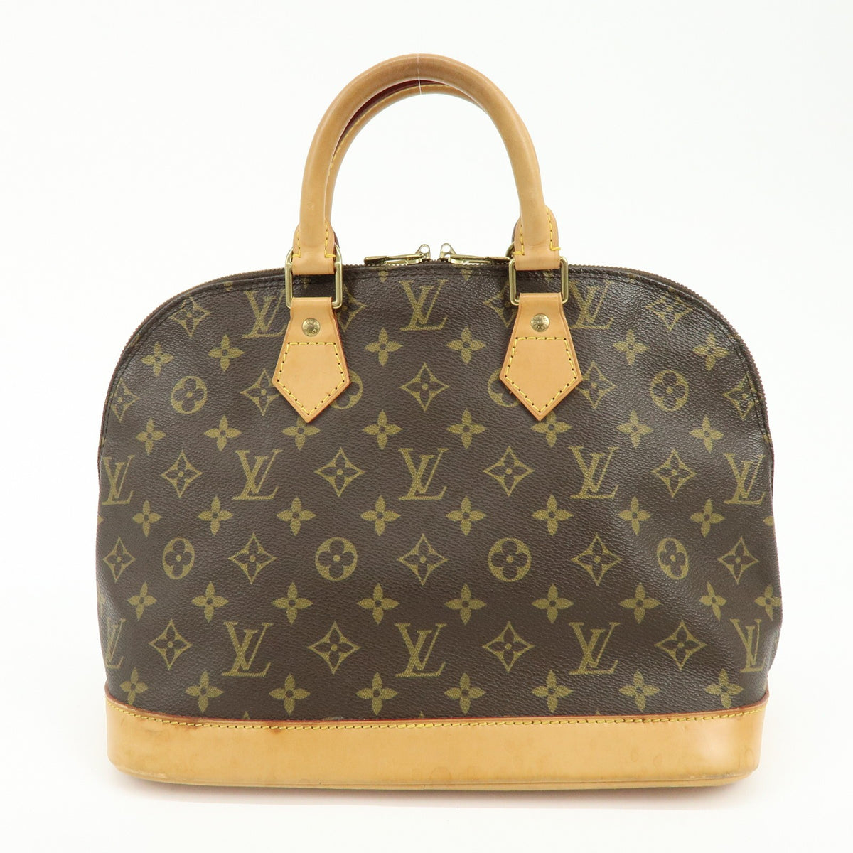 Louis Vuitton Alma Monogram Canvas Brown Canvas Handbag (Pre-Owned)