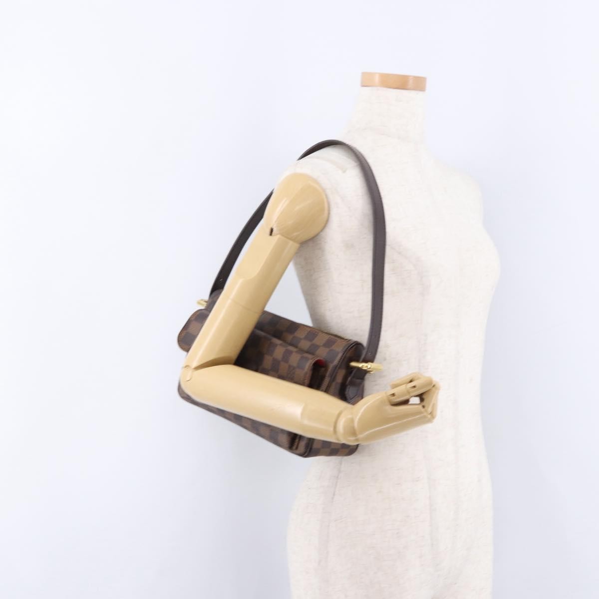 Louis Vuitton Ravello Damier Ebene Brown Canvas Shoulder Bag Bag (Pre-Owned)