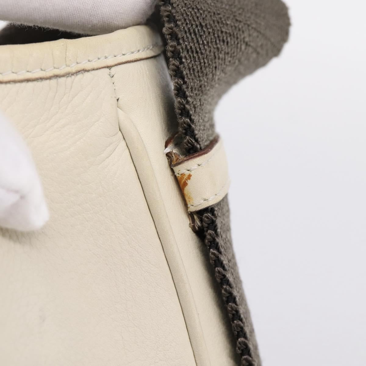 Gucci Shoulder Leather Beige Leather Shoulder Bag Bag (Pre-Owned)
