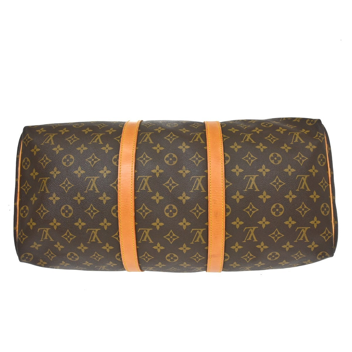 Louis Vuitton Keepall Monogram Canvas Brown Canvas Travel Bag Bag (Pre-Owned)