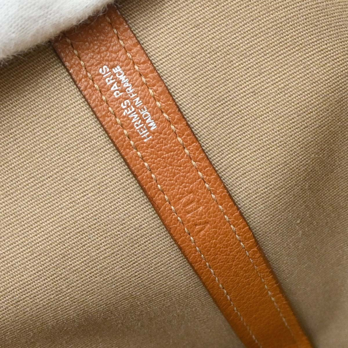 Hermes Garden File Toile And Leather Orange Canvas Tote Bag Bag (Pre-Owned)