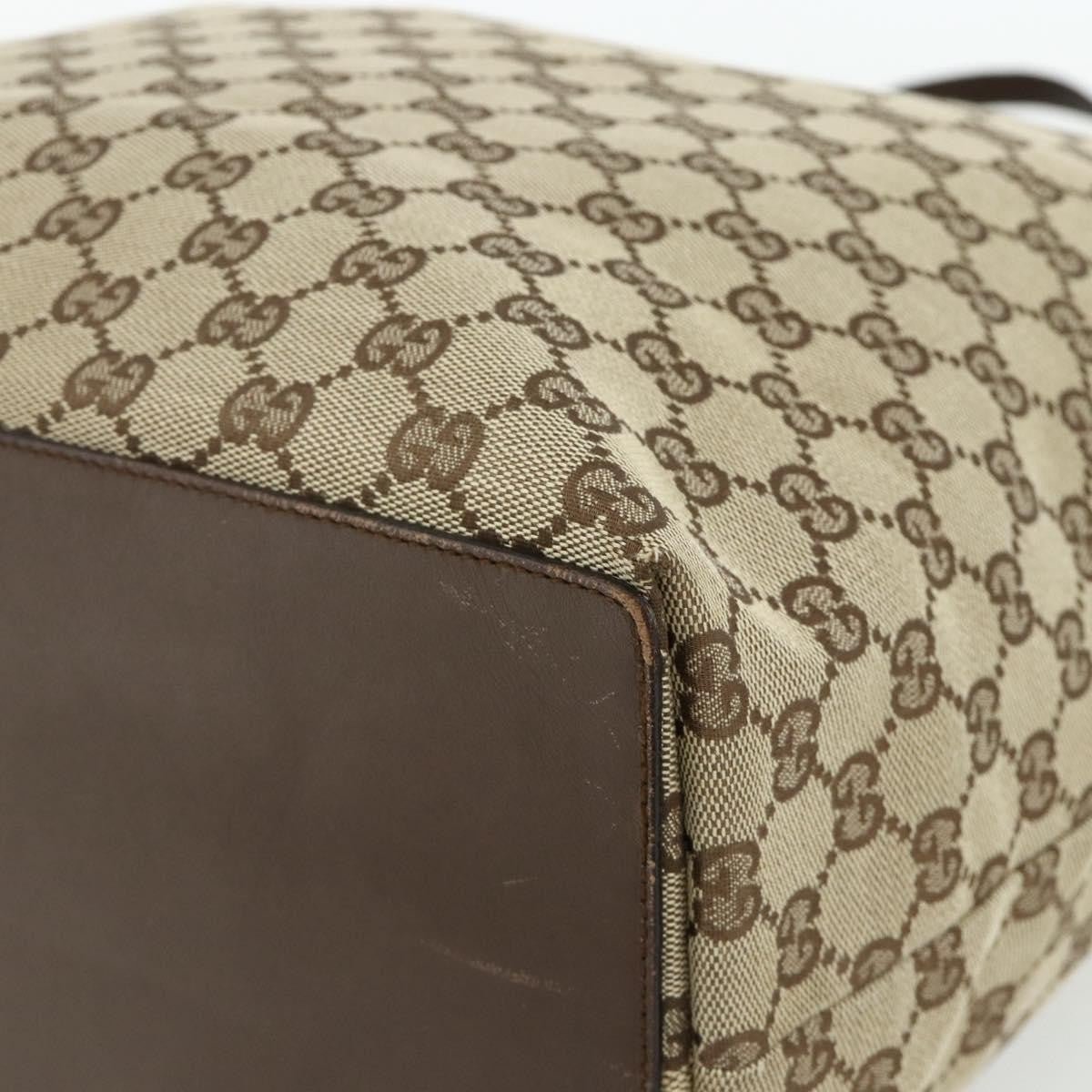 Gucci Vertical Tote Gg Canvas Beige Canvas Tote Bag Bag (Pre-Owned)