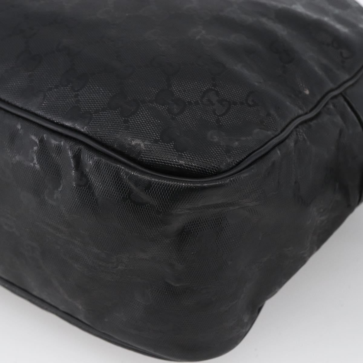 Gucci Zip Messenger Gg Imprime Black Canvas Shoulder Bag Bag (Pre-Owned)