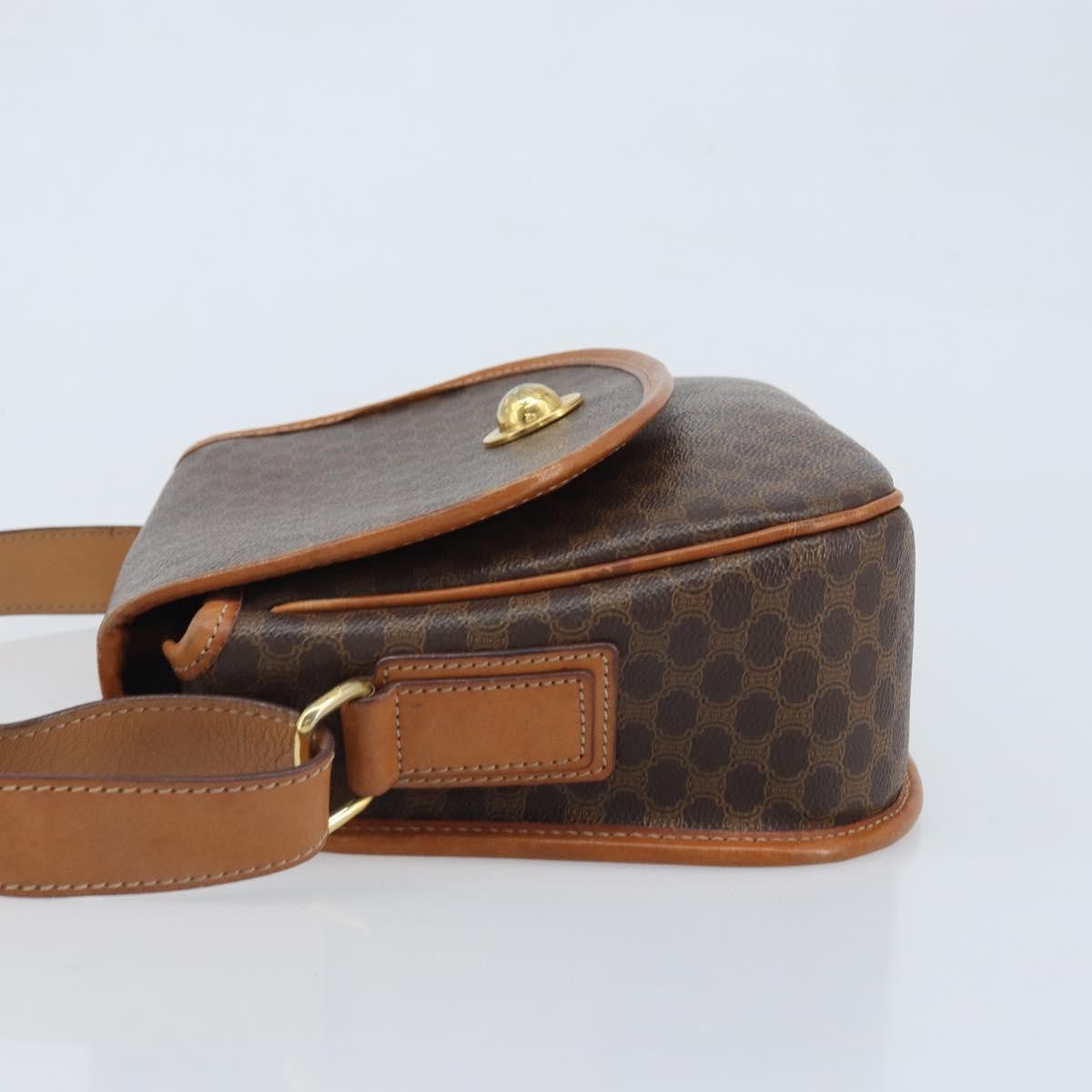 Celine Vintage Macadam Canvas Brown Canvas Backpack Bag (Pre-Owned)