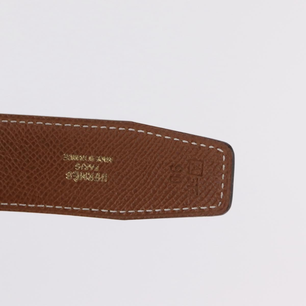 Hermes Constance Reversible Belt Leather Black Leather Belts Accessory (Pre-Owned)