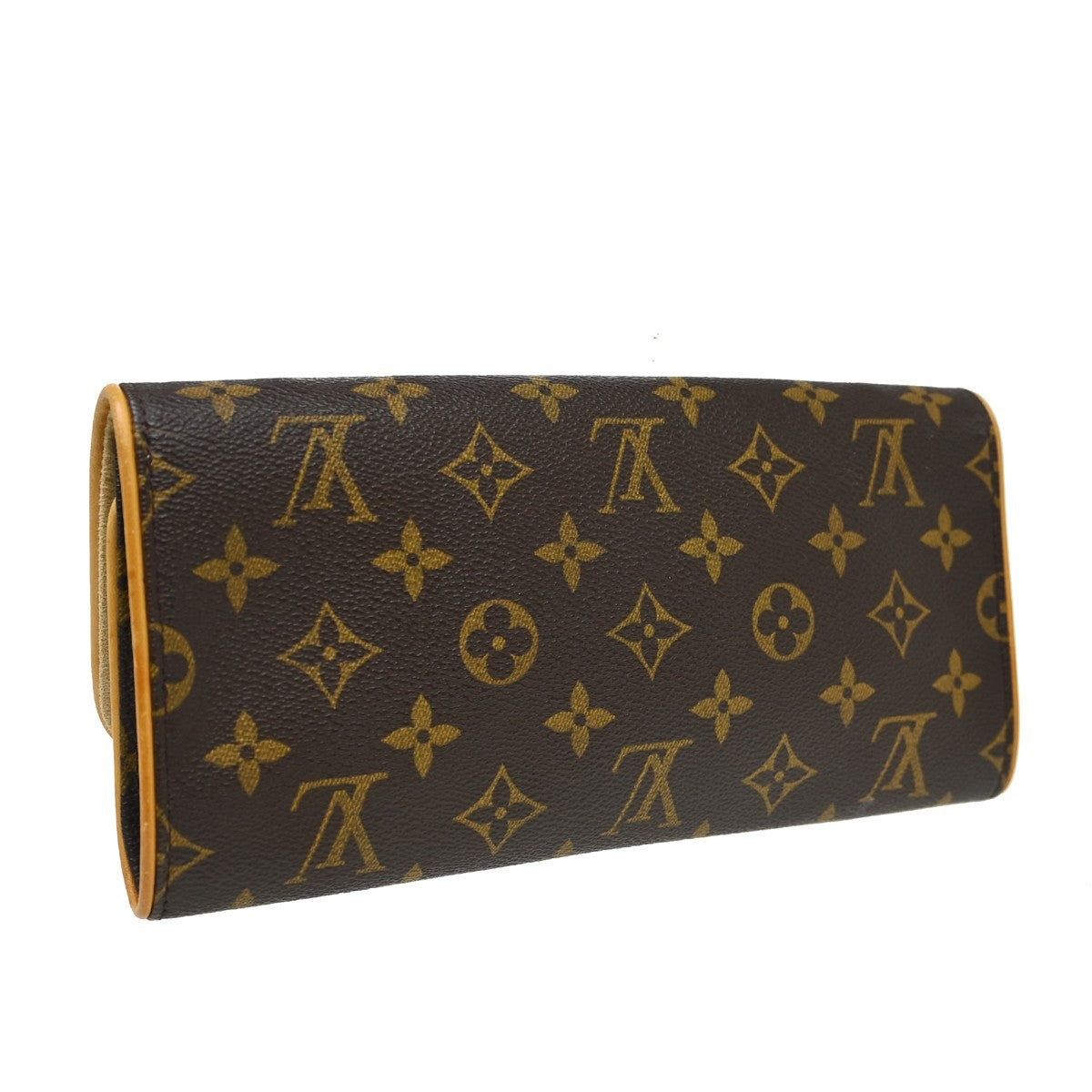 Louis Vuitton Twin Monogram Canvas Brown Canvas Clutche & Pouche Bag (Pre-Owned)