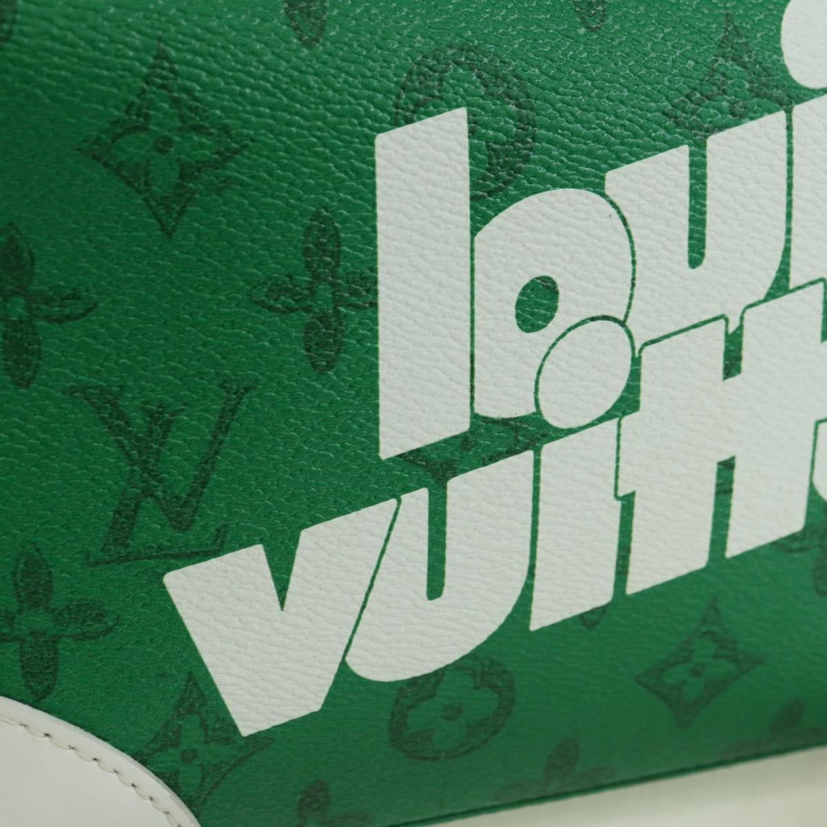 Louis Vuitton Litter Everyday Signature Vintage Monogram Canvas Green Canvas Handbag (Pre-Owned)