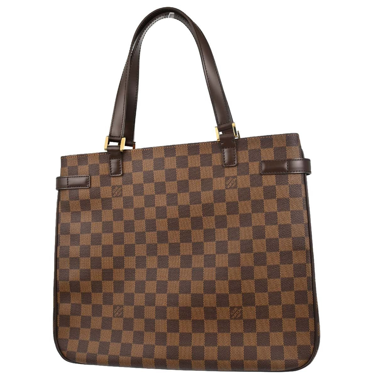 Louis Vuitton Uzes Damier Ebene Brown Canvas Tote Bag Bag (Pre-Owned)