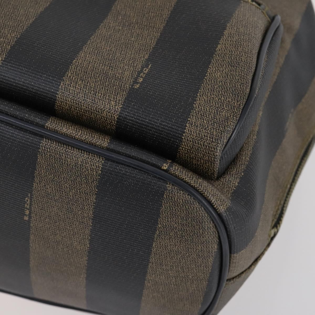 Fendi Pequin Front Pocket Coated Canvas Brown Pvc Backpack Bag (Pre-Owned)