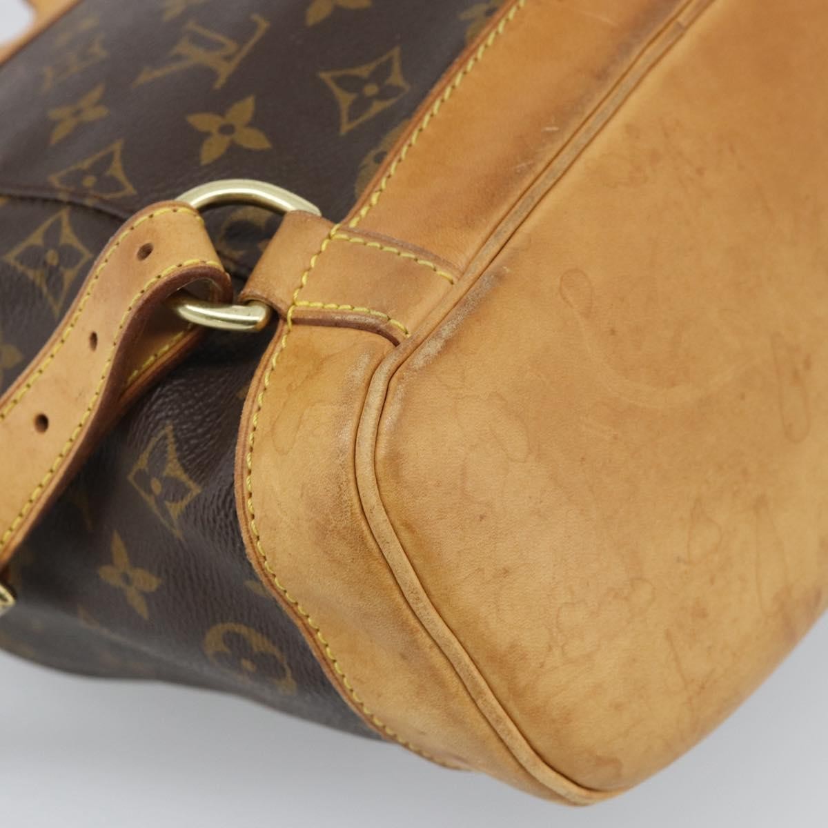 Louis Vuitton Vintage Montsouris Monogram Canvas Brown Canvas Backpack Bag (Pre-Owned)