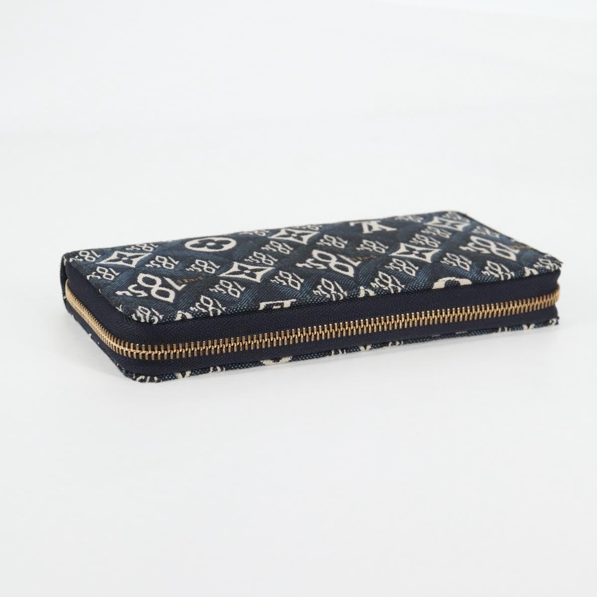 Louis Vuitton Zippy Limited Edition Since 1854 Monogram Jacquard Blue Canvas Wallets Accessory (Pre-Owned)