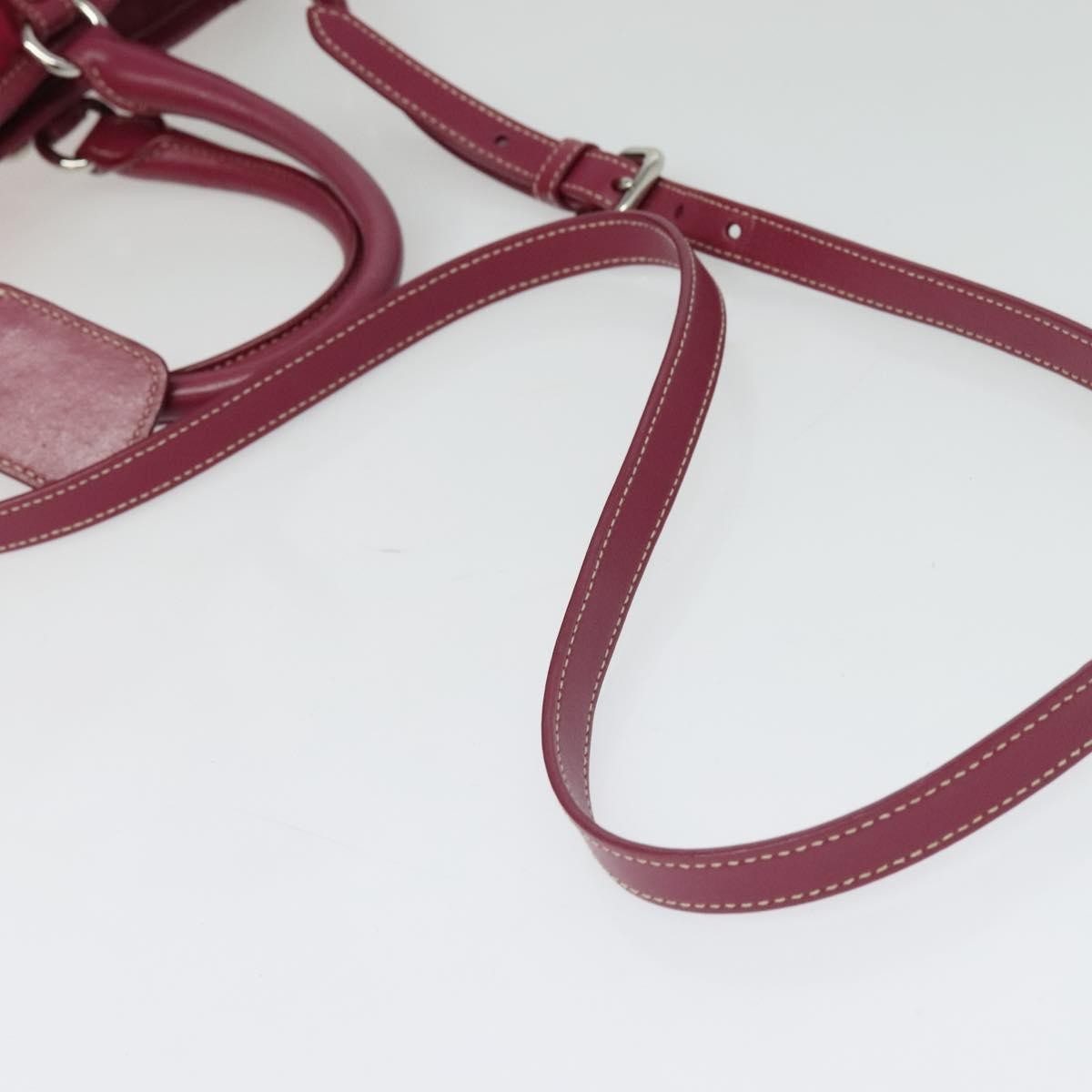 Prada Convertible Belted Hobo Tessuto With Leather Pink Nylon Shoulder Bag Bag (Pre-Owned)