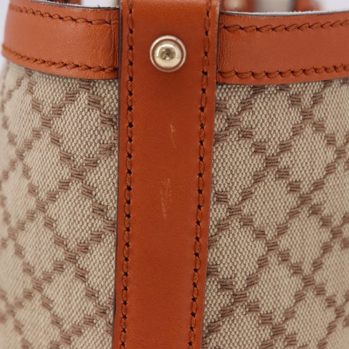 Gucci Craft Gg Canvas With Leather Beige Canvas Tote Bag Bag (Pre-Owned)