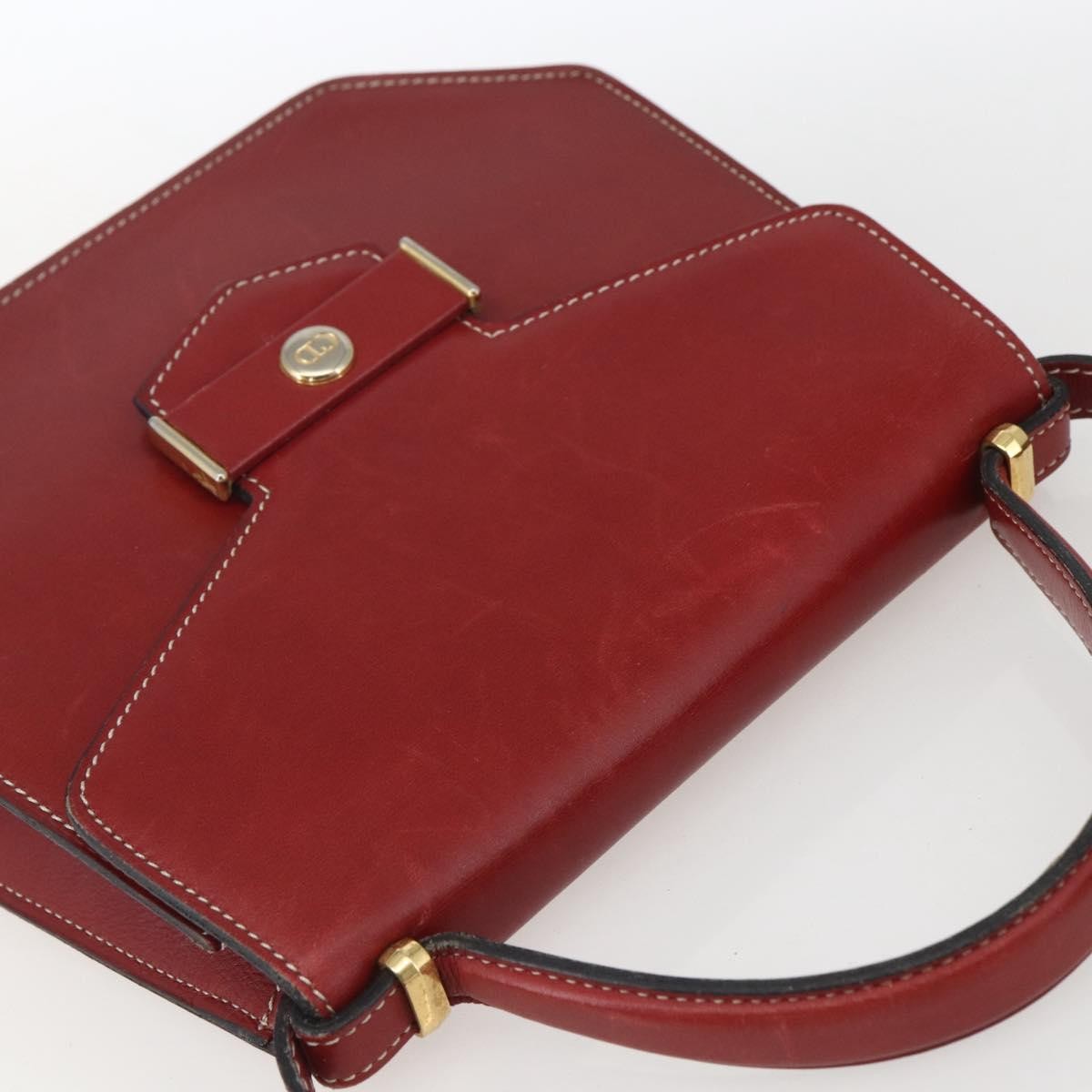 Christian Dior Vintage Leather Red Leather Handbag (Pre-Owned)