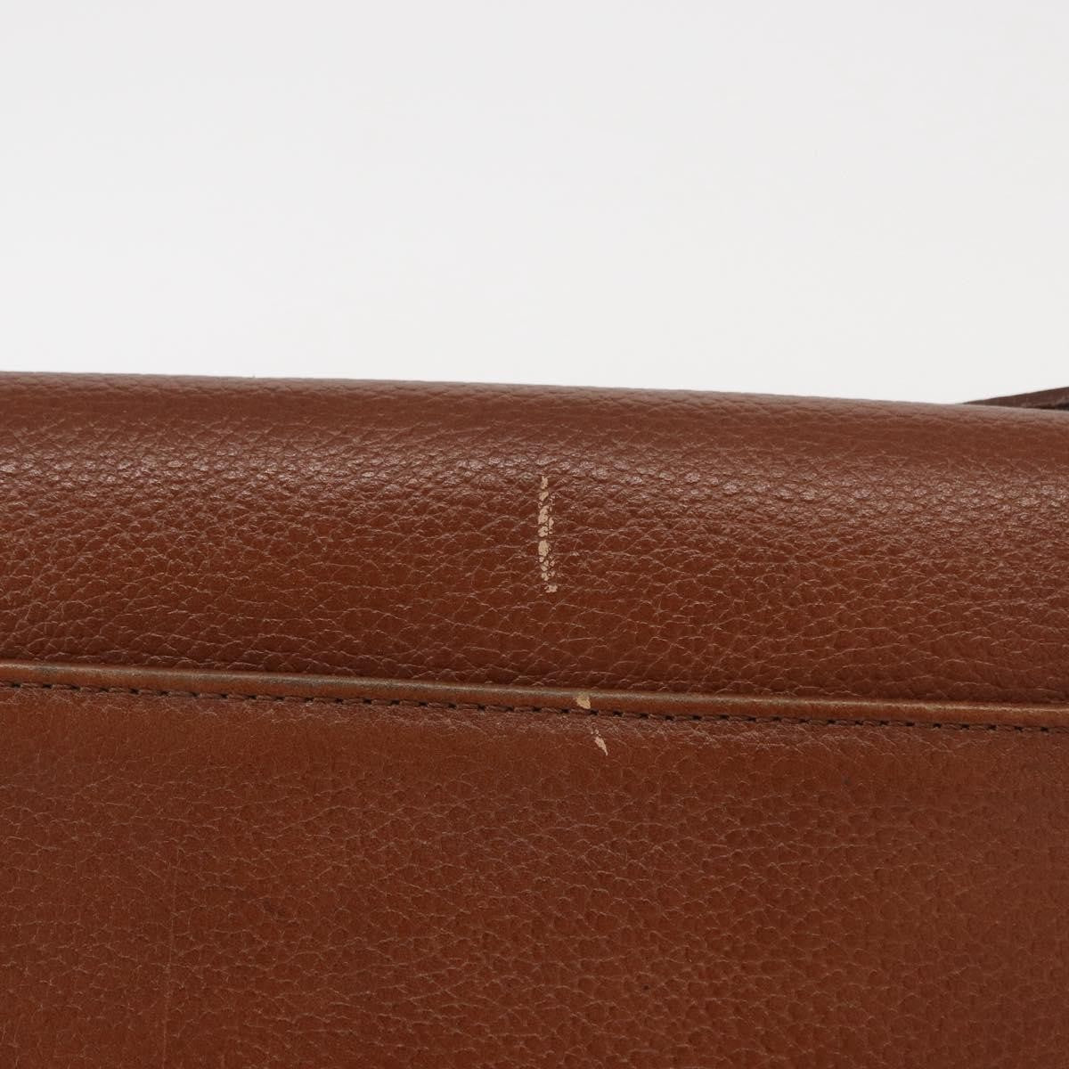 Burberry Vintage Leather Brown Leather Shoulder Bag Bag (Pre-Owned)