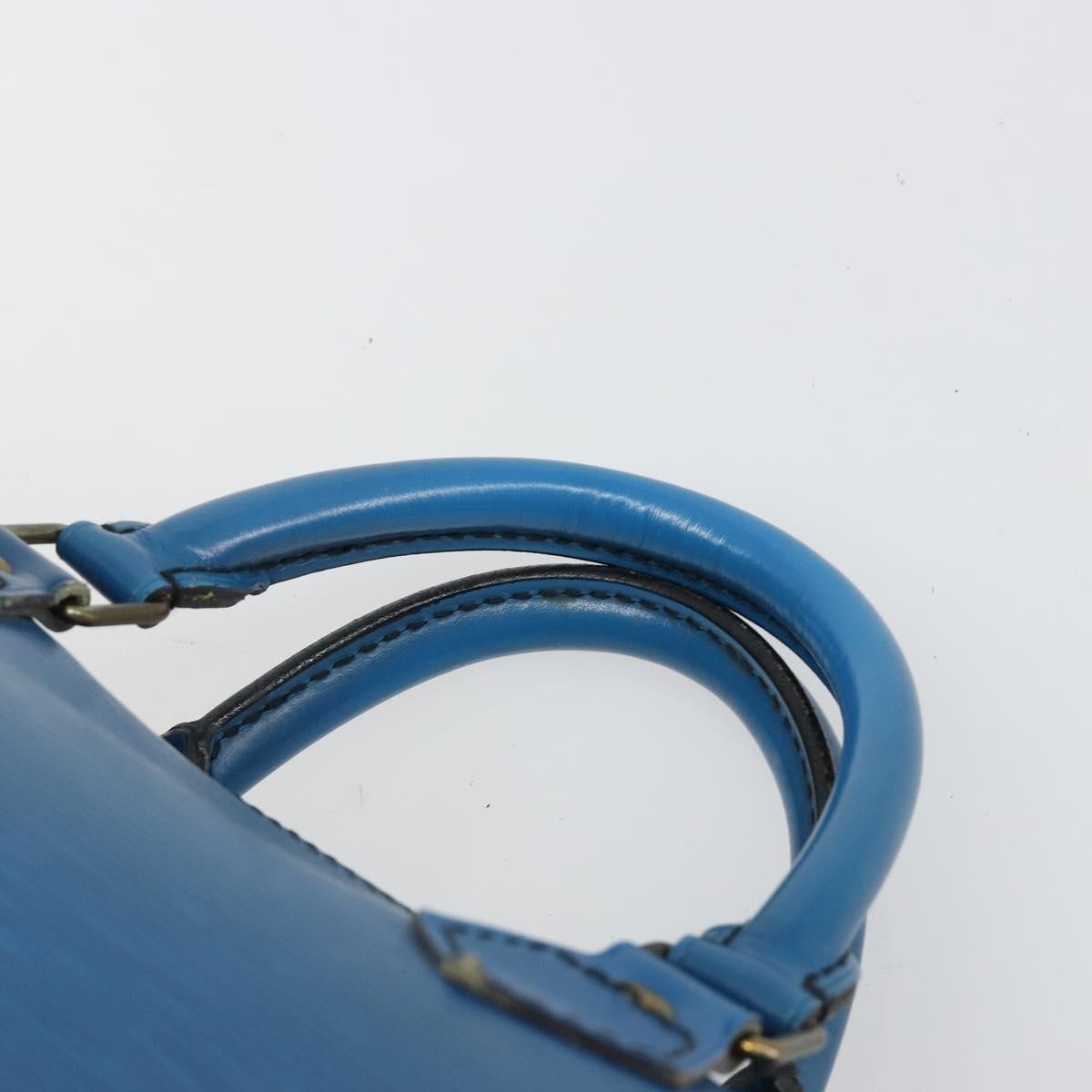 Louis Vuitton Speedy Epi Leather Blue Leather Handbag (Pre-Owned)