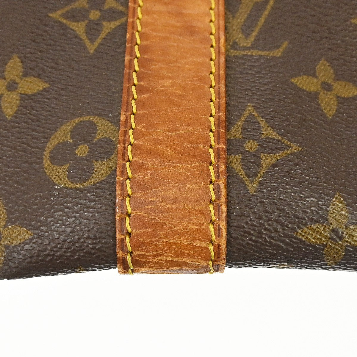 Louis Vuitton Keepall Bandouliere Monogram Canvas Brown Canvas Travel Bag Bag (Pre-Owned)