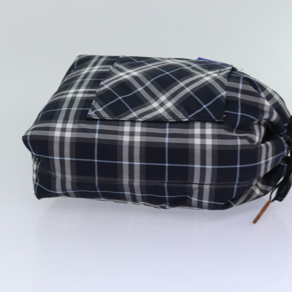 Burberry Nova Check Blue Label Nylon Black Nylon Clutche & Pouche Bag (Pre-Owned)