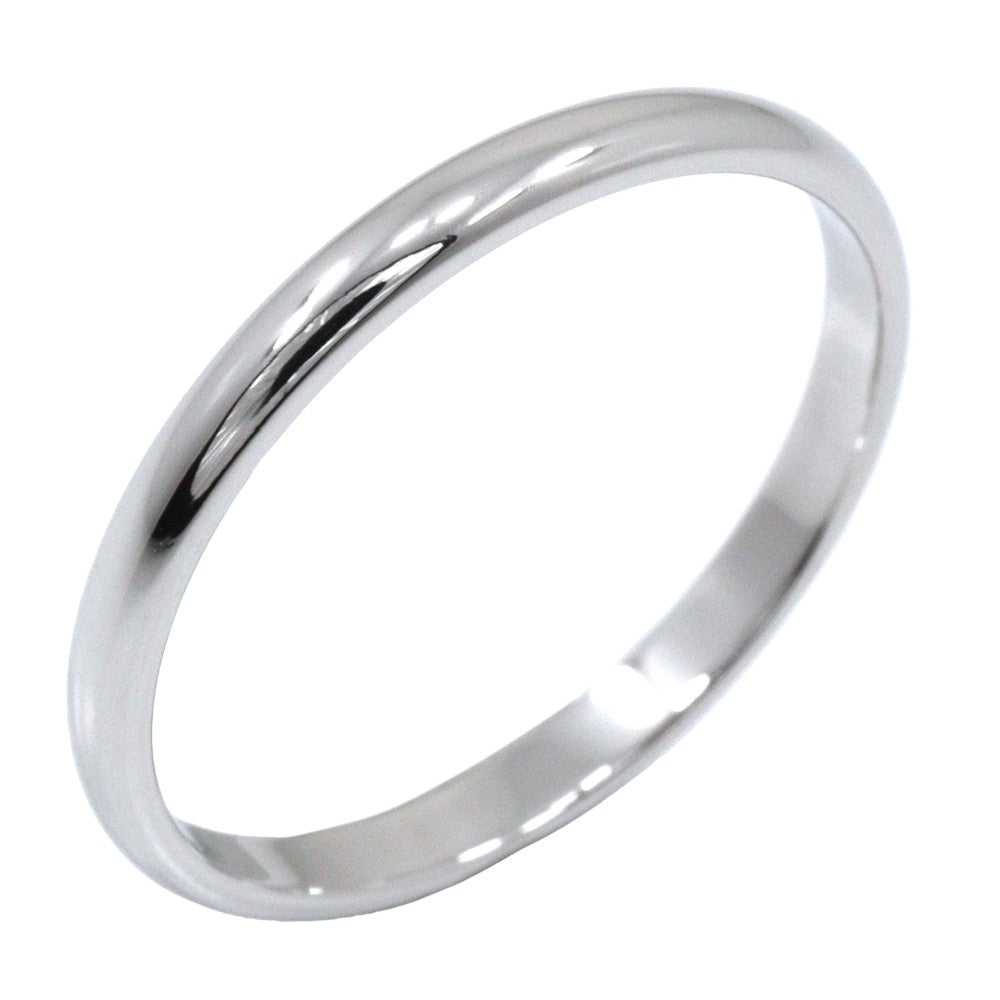 Tiffany & Co. Classic Wedding Band Platinum Silver Platinum Ring Jewelry (Pre-Owned)